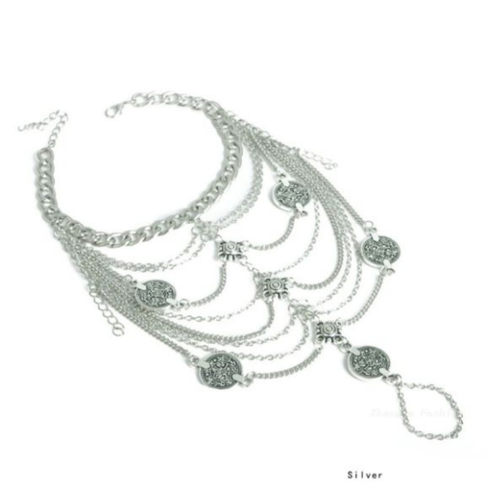 NEW SILVER ANKLET - Picture 3 of 3
